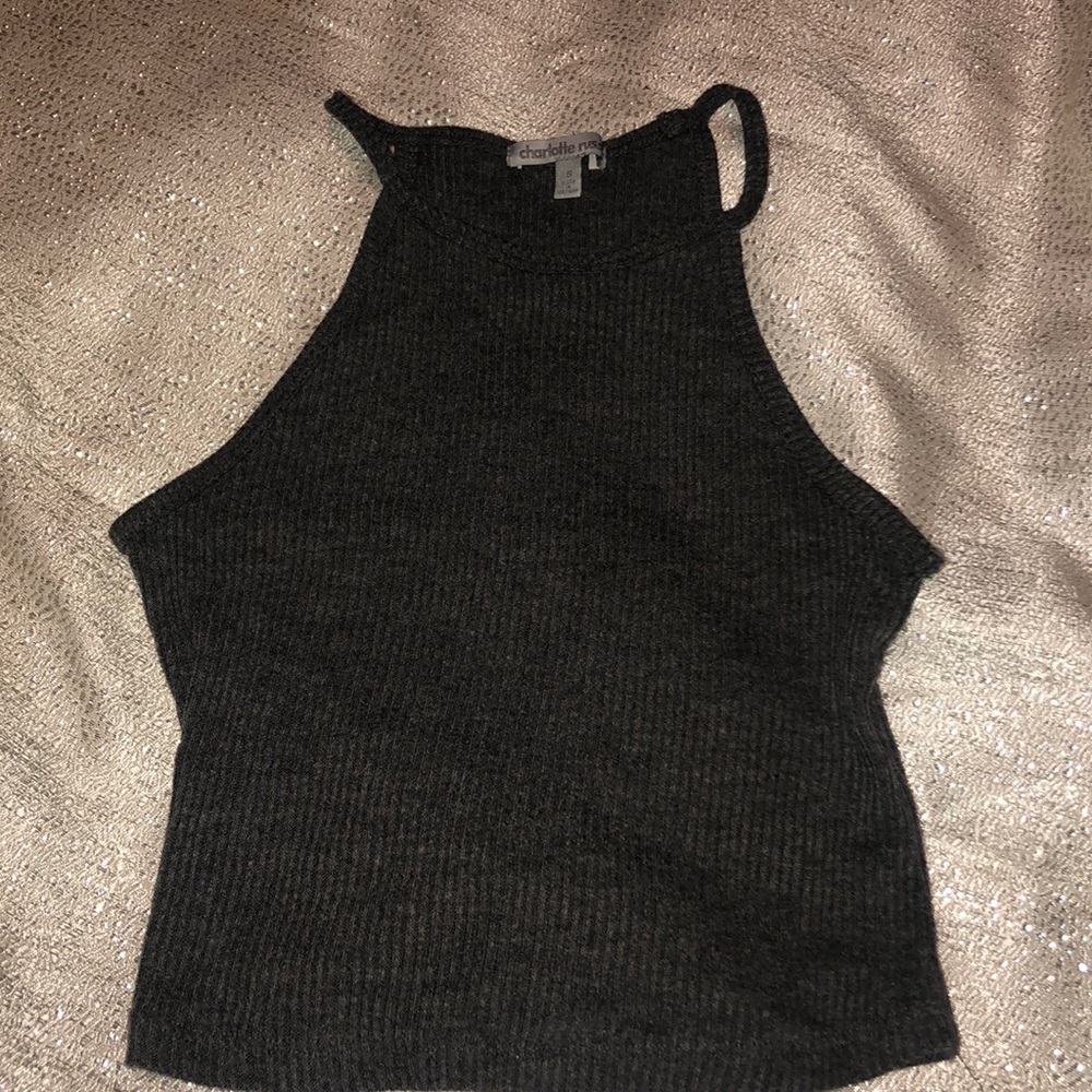 Grey crop top